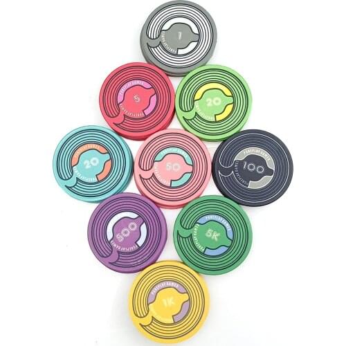 New Ceramic Poker Professional Chip Coin Best Selling Purplay Games Custom Logo Made for U Customizable