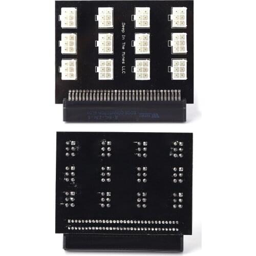 Power Supply Connector Adapter Dual PSU Adapter Server PSU Breakout Board 12 Ports 6 Pin for PS-2751-5Q PS-2112-5L