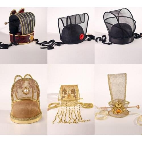 Film TV ancient Hat male hair crown Ming Dynasty emperor Metal brass headdress Traditional Chinese minister hair crown