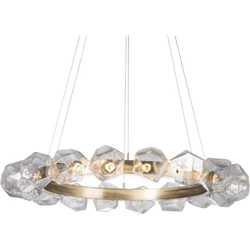 G4 LED Modern Glass Art Stone Round Designer Suspension Luminaire Lampen Pendant Lamp.Pendant light For Dinning Room