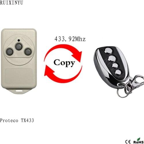 Proteco TX433 remote control 433.92mhz gate garage door Proteco TX433 433mhz remote control With Battery 433.92mhz