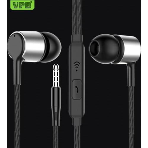 VPB S24 Sport Earphone Wired Super Bass 3.5mm Crack Earphone Earbud with Microphone Hands Free for Samsung