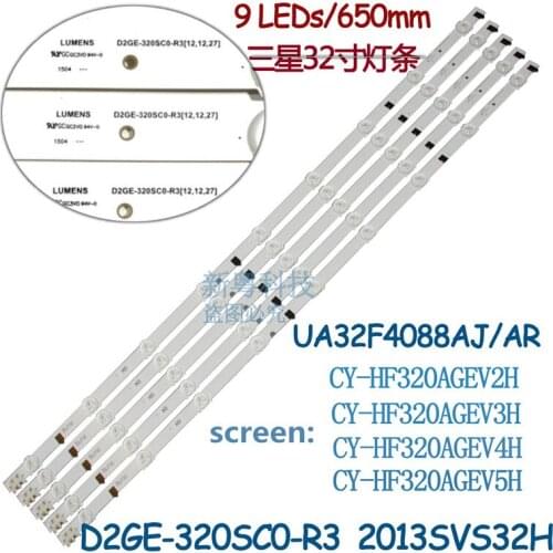 LED Backlight strip 9 lamp For SamSung 32''TV BN96-25300A UA32F4088AR 2013SVS32H BN96-25299A D2GE-320SC0-R3 HF320CSA-B1 25300A