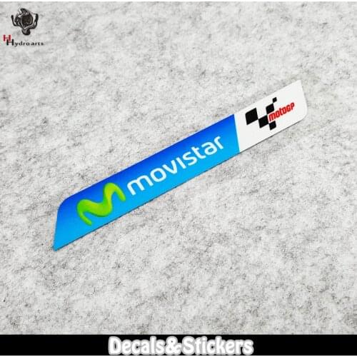 NO.L069 Movistar 3M Reflective Stickers MOTO GP Glass Sticker Waterproof Decals Racing Motorcycle Helmet