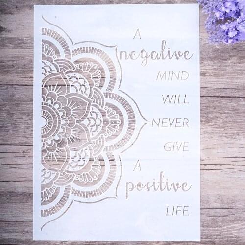 A4 A3 A2 DIY Craft Mandala Stencils For Walls Painting Scrapbooking Stamping Stamps Album Decorative Embossing Paper Cards