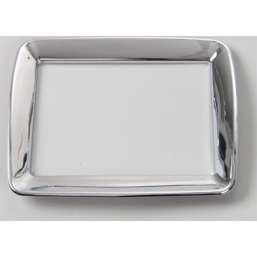 YAQUICKA 1Pcs Interior Car ABS Front GPS Dashboard Navigation Guide Sticker Frame Cover Trim Styling For Compass 2017