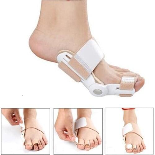 1 pairs Big Toe Separator Hallux Valgus Orthopedic Bone Finger Pedicure Corrector Splint Correction Bunion Thumb Foot Care Tool