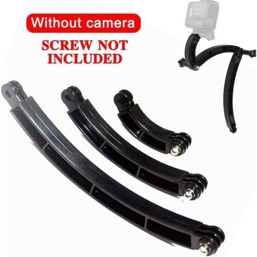 3 Way Mount Bracket For Gopro Hero 6/5/4/3+/3/2/1 Arm Extension Curved Pole Selfie Stick Bracket (no Screws) 75, 135, 195mm