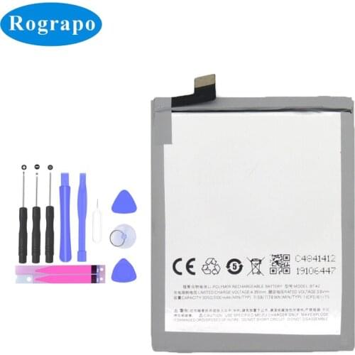 3100mAh BT42 Replacement Battery For Meizu M1 Note Baterij Bateria Batterie Cell Mobile Phone Batteries