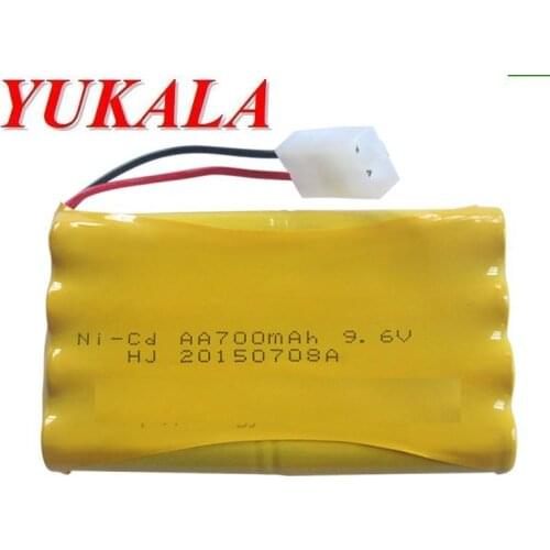 9.6V 700mAh Ni-CD AA battery with Tamiya plug for RC Truck/ RC car/ RC boat/ RC tank