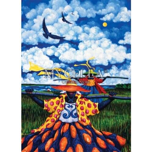 Full Diamond Embroidery Cane Women African 5D Diy Diamond Painting Cross Stitch Diamond Mosaic Sets Home Decor Wall Art gifts