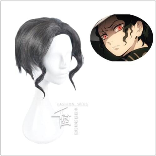 Anime Demon Slayer Kimetsu No Yaiba Cosplay Wigs Kibutsuji Muzan Cosplay Wig Synthetic Wig Hair Halloween Hair Blade Of Demon