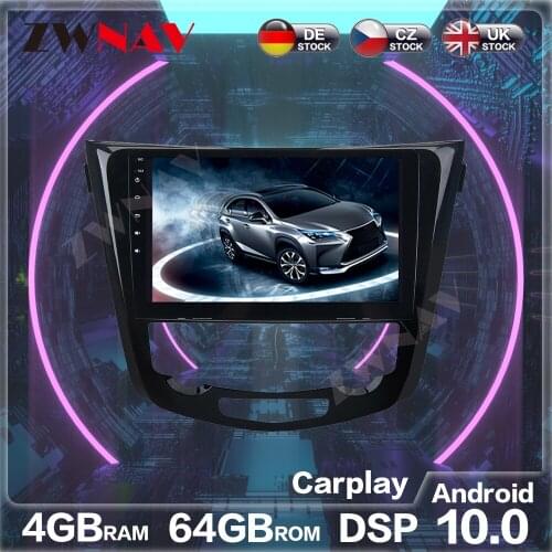 Android 10.0 4GB+64GB Car Radio GPS Navigation for X-TRAIL Qashqai 2013-2018 Multimedia Player Auto Stereo Radio Tape Recorder