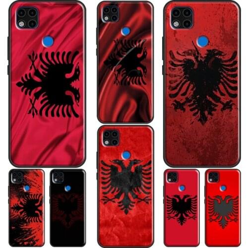 Albanian Flag Eagle Banner Phone Case For Xiaomi Redmi Note 10 Pro 8T 9S 8 9 Pro Cover For Redmi 9 9T 9A 9C 7A 8A K40