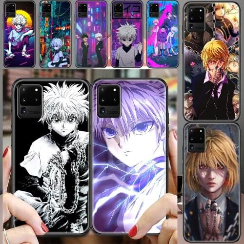 Hunter x Hunter Killua Zoldyck Phone case For Samsung Galaxy Note 4 8 9 10 20 S8 S9 S10 S10E S20 Plus UITRA Ultra black trend