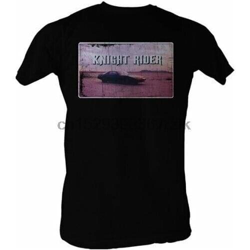 Knight Rider Opening Credits Adult Black T-shirt