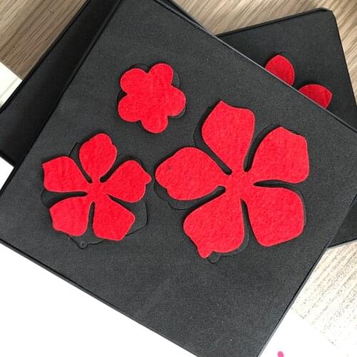 Flower shaping Stencils scrapbooking cutting die wooden steel rule with back case SMR-FL0004