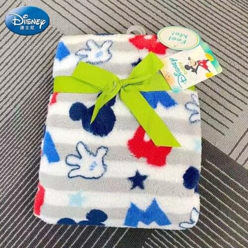 Disney Children Gift Blanket Mickey Minnie Mouse Frozen Elsa Anna Baby Bath Towel Student Dormitory Cover Flat Sheet Decoration