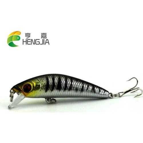HENGJIA 1pc 7cm 7.6g hard plastic Minnow Sea Fishing lures Jig Wobbler artificial crankbaits trout catfish pesca fishing tackles
