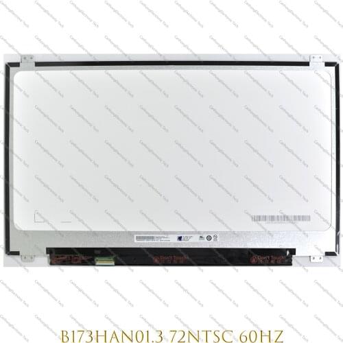 15.6-INCH For B173HAN01.3 Laptop IPS LED LCD Display Screen Matrix 1920*1080 EDP 30 Pins 72% NTSC 60HZ DP/N 0W27J0