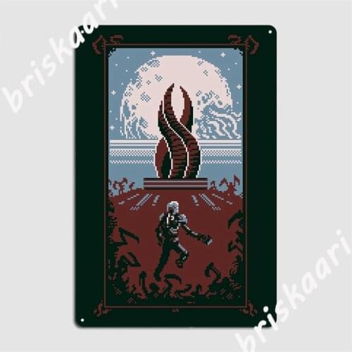 Dead Space Pixelframe Metal Signs Custom Club Party Poster pub Garage Tin sign Posters