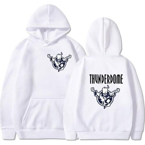 2 Sided Printing Thunderdome Mens Hoodies Funny Hip Hop Teens Sweatshirt Unisex Hoodies Hardcore Cool Pullovers Tops Female