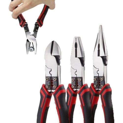 7'' Multifunction Wire Pliers Set Combination Pliers Stripper/Crimper/Wire Cutter Pliers Diagonal Pliers Multitool Hand Tools