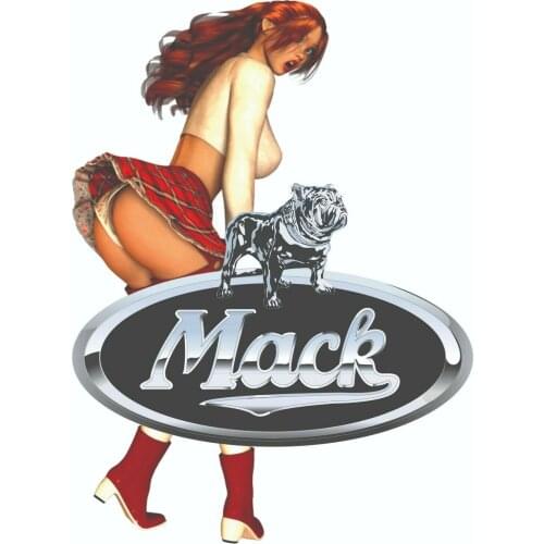 For MACK TRUCK STICKER WINDY beauty GIRL SEMI TRUCK DECAL MECHANIC TOOLBOX CHEST USA