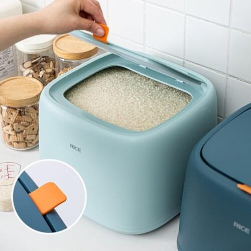New Pet Food Sealed Jar Cat Dog Store Container Pet Feeder Bucket Kitchen Moisture Insect Proof Dry Rice Storage Box Dispenser