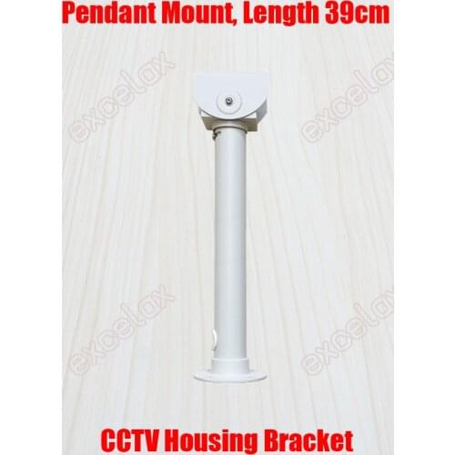 39cm Pendant Mount CCTV Housing Bracket Cable Protection Indoor Outdoor Security Camera Ceiling Stand Support Aluminum Alloy