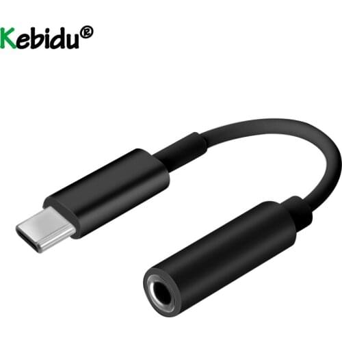Portable USB Type C 3.5 Jack Earphone USB C To 3.5mm AUX Headphones Adapter For Huawei Mate 20 P30 Pro For Xiaomi Audio Cable