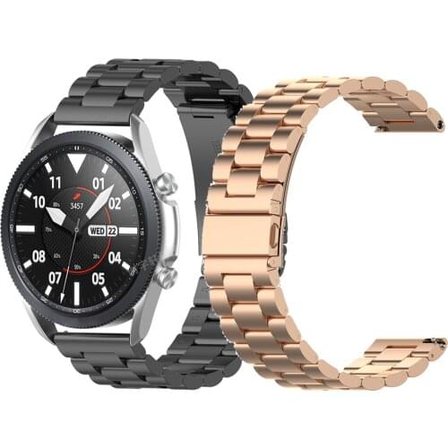 Metal Strap For Samsung Galaxy watch Active 2 3 40mm 44mm 42mm 46mm Bracelet 20mm 22mm Strap For Galaxy watch 3 41mm 45mm Band