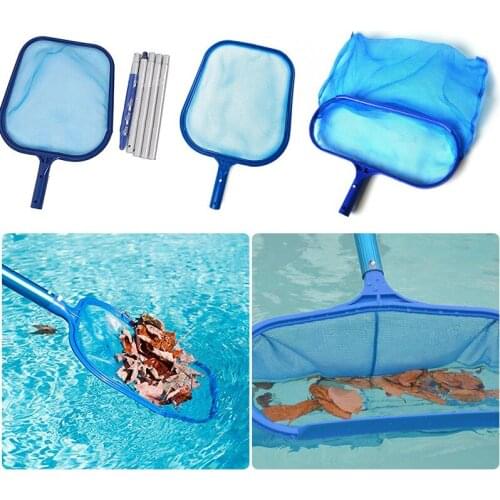 Swimming Pool Cleaning Net Mesh Leaf Catcher With Deep Bag 5 Section Poles Professional Pond Rubbish Skimmer Pool Accessories