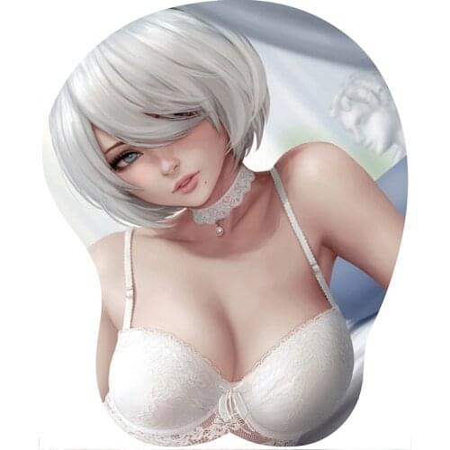 Silicone Wristband 3D Stereo Animation Cartoon Beauty Hand Rest Personalized Custom Computer Office Big Breasted Mouse Pad