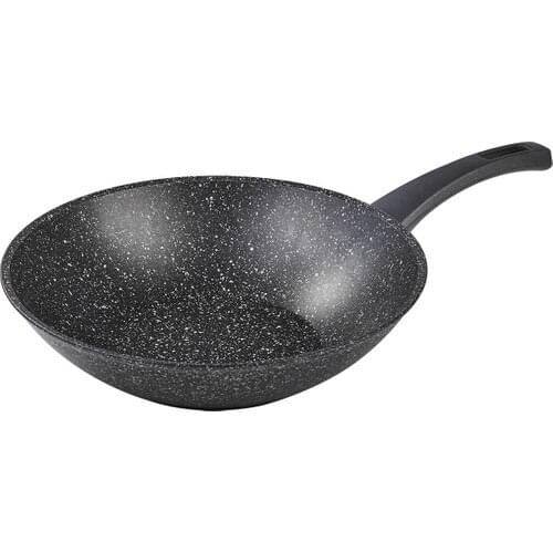 Frying pan Wok Frying Pan Granite Looking Non Ferrous Coating Fireproof Granite 28 General use for Gas and Induction Cooker Wok Cookware Pan