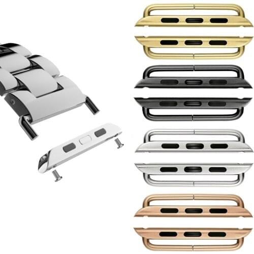 Adapter for apple watch band connector 44mm 40mm iwatch band 42mm 38mm 316L Stainless Steel connector apple watch accessories