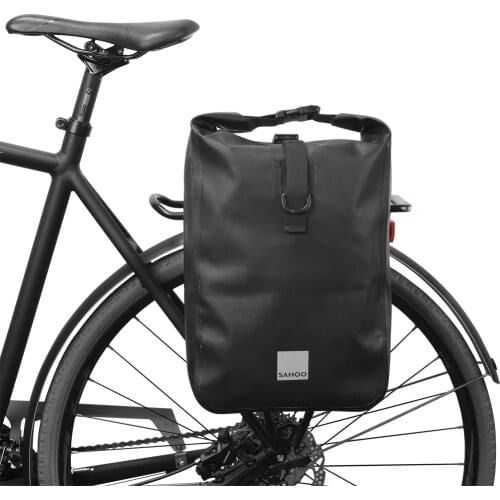 Cycling Trunk Bags 10L Large Capacity Bicycle Waterproof Travel Luggage Pannier Pack Multi-functional Bike Shoulder Handbag