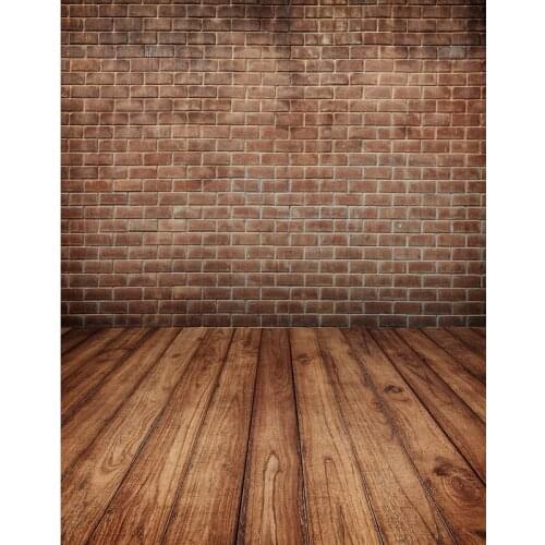 TR photography backdrops red bricks wall neatly arranged wood floor brick wall backgrounds for photo studio baby kids backdrops