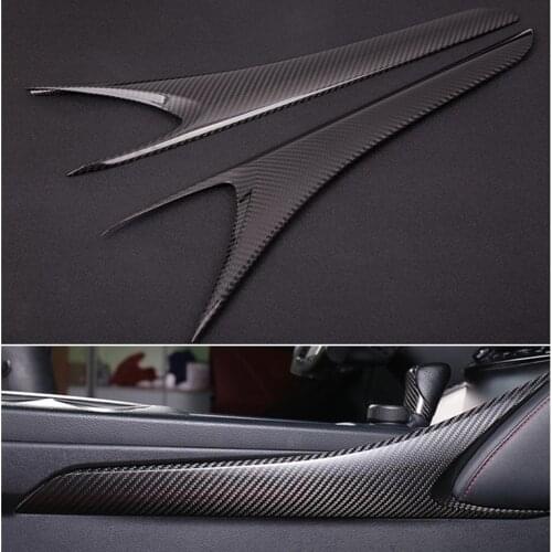 Carbon Fiber Interior Side Center Central Console Trim Panel Armrest Cover For Lexus IS 250 IS250 IS300h IS350 F Sport 2014-2018
