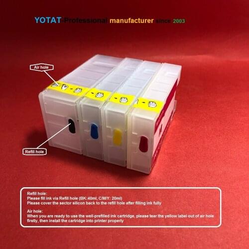 YOTAT 1set empty Refillable ink cartridge PGI-1200 PGI-1200XL for Canon MAXIFY MB2020 MB2320 MB2120 MB2720 printer