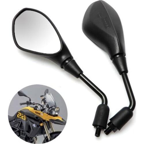 Brand black motorbike rearview mirrors moto side mirror for kawasaki honda suzuki vespa yamaha mirror motorcycle accessories