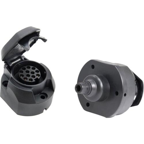 13 Pin Trailer Female Socket And Dust Connector Tow Bar Towing Socket non-corroding shock-resistant interior design