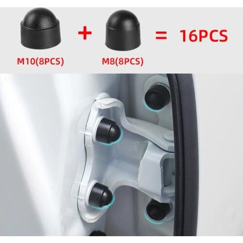 16PCS Car Bolt Nut Dome Protection cap for Hyundai Creta Tucson Solaris E53 VW Golf 4 7 Tiguan Kia Rio Ceed