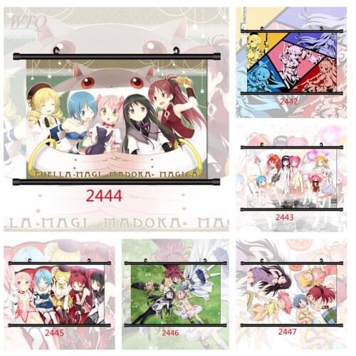 Puella Magi Madoka Magica Homura Mami Kyoko Sayaka Anime Posters Canvas Painting Wall Art Picture Wall Decor Poster Home Decor