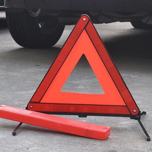 Car Reflective Triangle Tripod Emergency Warning Sign Vehicle Stop Sign Night Road Safety Warning Tripod Reflective Accessories