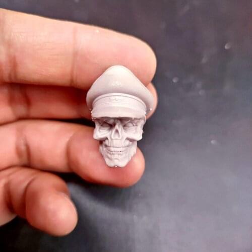 Blank 1/12 Scale Skull Hugo Weaving Head Sculpt Unpainted Fit 6" ML Figure