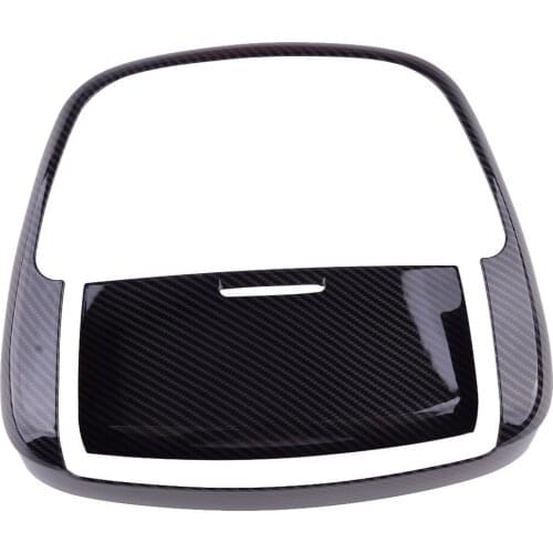 CITALL Front Roof Reading Light Cover Lamp Trim Bezel Frame fit for Dodge Charger Durango 2014 2015 2016 2017 2018 2019 Black