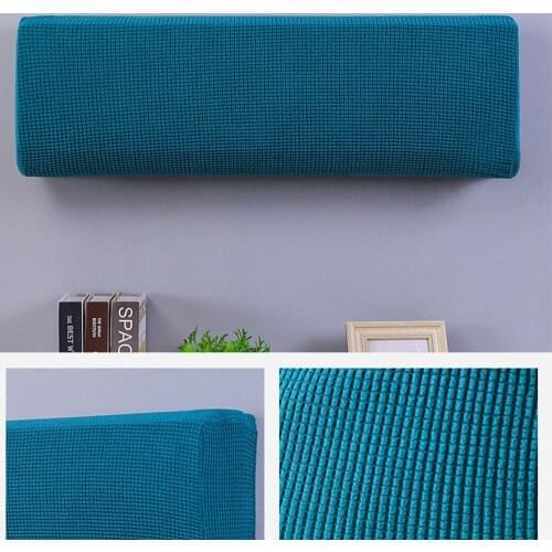 Polar Fleece Elasticity Air Conditioner Dust Cover Anti-dust Wall Mounted Protector Easy Cleaning Cover Protective Home Decor