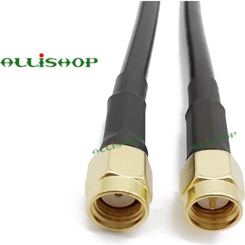 1-30Meters RP-SMA Male Jack to SMA Male LMR200 RF Pigtail Cable Brooches to Socket connector low loss Antenna extension Jumper