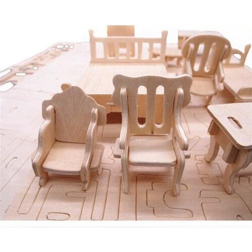 Doll House Wooden Doll Houses Miniature Dollhouse Furniture Kit Toys Children Toy Children Christmas Puzzle Gift